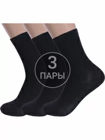 Комплект из 3 пар детских носков Альтаир, 3-А94, ЧЕРНЫЕ