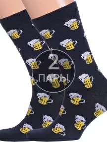 Комплект из 2 пар мужских носков «Красная ветка», 2-С-2041, СИНИЕ