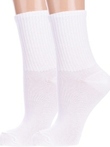 Комплект из 2 пар детских спортивных носков Альтаир, 2-М31, БЕЛЫЕ