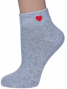 Женские носки "НАШЕ" Смоленской чулочной фабрики, 422С40, рис. 1, СЕРЫЕ МЕЛАНЖ №54-4