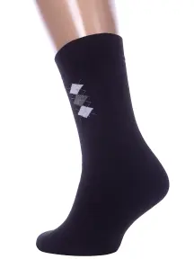 Мужские махровые носки RuSocks (Орудьевский трикотаж) ЧЕРНЫЕ (М3-33065)