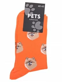 Носки унисекс Брестские (БЧК), 21С4200, рис. 159, ТЕМНО-ОРАНЖЕВЫЕ