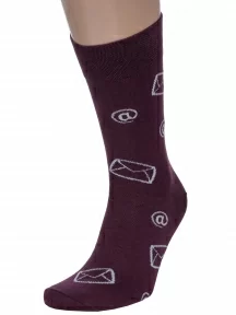 Комплект из 2 пар мужских носков MSCLUB №М51, 2-nm-583, БОРДОВЫЕ