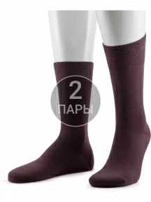 Комплект из 2 пар мужских шерстяных носков Sergio Di Calze (PINGONS), 2-15SC10, БОРДОВЫЕ