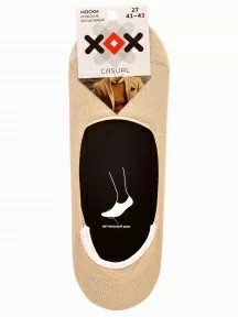 Мужские низкие подследники ХОХ, SM-1301, БЕЖЕВЫЕ