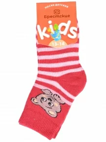 Детские махровые носки Брестские (БЧК), 14С3060, рис. 314, ТЕМНО-ВИШНЕВЫЕ