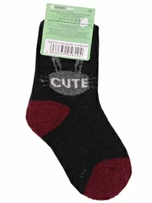 Детские теплые махровые носки Hobby Line, Ндад7618-01, ЧЕРНЫЕ