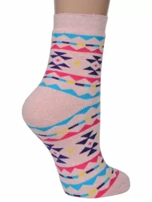 Женские махровые носки ХОХ, GZ-3R24, РОЗОВЫЕ