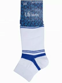 Мужские носки "Борисоглебский трикотаж", 4С1005, №1 БЕЛЫЕ с синими полосками
