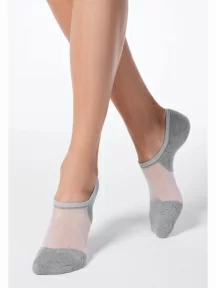 Женские ультракороткие носки Conte, 18С-4СП, рис. 000, СЕРЫЕ
