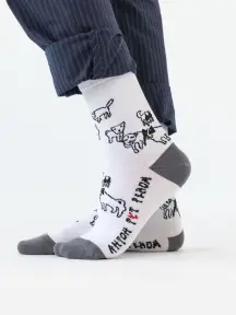 Носки unisex St. Friday Socks "Бессовестные псы, питерские" (anton-1075-02)