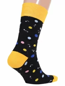 Мужские носки MSCLUB №М44, nm-504, ЧЕРНЫЕ, "1976 IGGY POP"