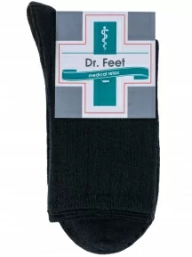 Комплект из 3 пар женских медицинских шерстяных носков Dr. Feet (PINGONS), 3-15DF9, ЧЕРНЫЕ