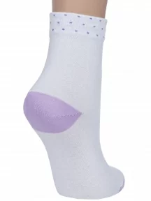 Детские носки LORENZline, Л77, БЕЛЫЕ с сиреневым