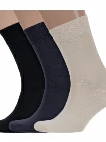 Комплект из 3 пар мужских носков Брестские (БЧК), 3-14С2507, микс 1