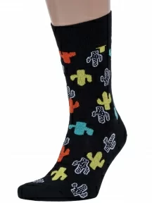 Комплект из 2 пар мужских носков DiWaRi, 2-17С-151СП, рис. 141, ЧЕРНЫЕ