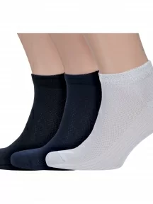 Комплект из 3 пар мужских носков Grinston socks (PINGONS) из микромодала, 3-15D10, микс 5