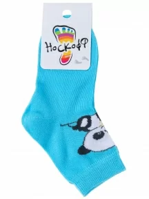 Комплект из 3 пар детских носков Носкофф (АЛСУ), 3-НД1, рис. 3687, СВЕТЛО-БИРЮЗОВЫЕ