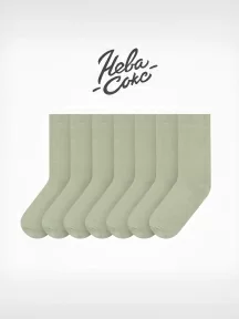 Набор из 7 пар мужских носков "Нева-Сокс", 7-ПН-01Э, СВЕТЛЫЙ ШАЛФЕЙ