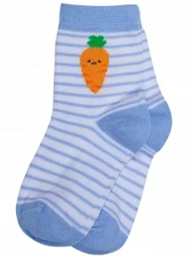 Детские носки RuSocks (Орудьевский трикотаж), Д3-13792М, рис. 01, БЕЛО-ГОЛУБЫЕ