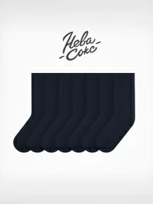 Набор из 7 пар мужских носков "Нева-Сокс", 7-ПН-01Э, ТЕМНО-СИНИЕ