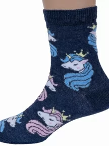 Детские носки RuSocks (Орудьевский трикотаж), Д3-13160, рис. 03, ТЕМНО-СИНИЕ