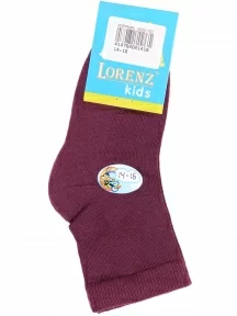Детские носки с махровым следом LORENZline, Л7, БОРДОВЫЕ
