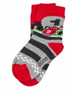 Детские носки RuSocks (Орудьевский трикотаж), DIN-77, рис. m10, КРАСНО-СЕРЫЕ