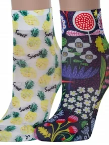 Комплект из 2 пар женских носков Conte, 2-18С-76СП, микс 6