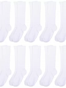 Комплект из 10 пар детских гольфов Альтаир, 10-А15, БЕЛЫЕ