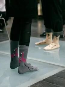 Носки unisex St. Friday Socks "Все обожают розовых фламинго" (574-14)