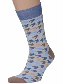 Мужские носки MSCLUB №М30, nm-329, МУЛЬТИКОЛОР в гусиную лапку