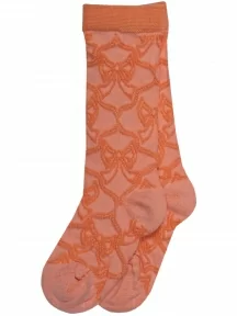 Детские гольфы "Алена", д305, рис. 02, ОРАНЖЕВЫЕ