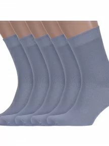 Комплект из 5 пар мужских носков ХОХ, 5-XM-24, СЕРЫЕ