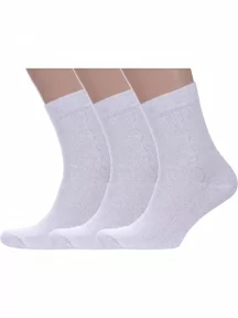 Комплект из 3 пар мужских носков Альтаир, 3-С4, СВЕТЛО-СЕРЫЕ