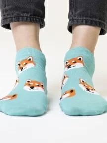 Короткие носки unisex St. Friday Socks, 743-25, "Немного сиба-ину"