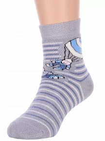 Детские махровые носки Брестские (БЧК), 14С3060, рис. 411, СВЕТЛО-СЕРЫЕ