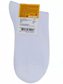 Женские медицинские носки Брестские (БЧК), 14С1202, рис. 033, БЕЛЫЕ