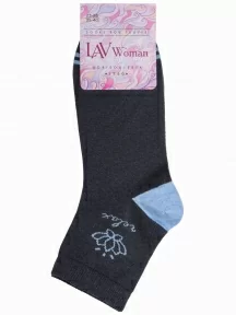 Женские носки "Борисоглебский трикотаж", 6С742, №24 ТЕМНО-СЕРЫЕ