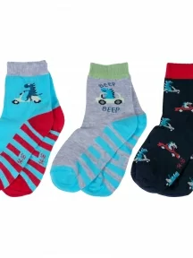 Комплект из 3 пар детских носков RuSocks (Орудьевский трикотаж), Д3-130154М, микс