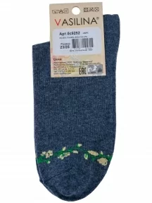 Женские носки VASILINA, 0С9252, ДЖИНСОВЫЕ
