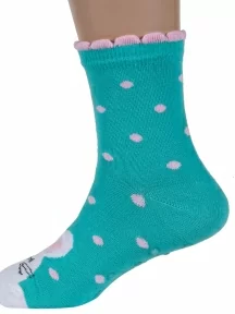 Детские носки RuSocks (Орудьевский трикотаж), ДТ-95/1, рис. 07, БИРЮЗОВЫЕ