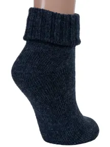 Женские шерстяные носки RuSocks (Орудьевский трикотаж) ТЕМНО-СИНИЕ (Ж-195)