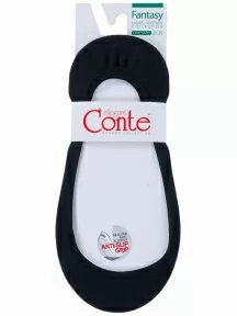 Женские низкие подследники Conte, 19С-34СП, рис. 000, ЧЕРНЫЕ