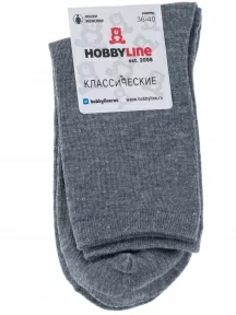 Женские носки Hobby Line, 339, 10, СЕРЫЕ