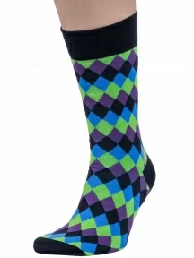 Мужские носки Grinston socks (PINGONS), 18D3, ФИОЛЕТОВЫЕ
