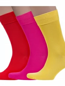 Комплект из 3 пар мужских носков Sergio Di Calze (PINGONS) из мерсеризованного хлопка, 3-17SC6, микс 7