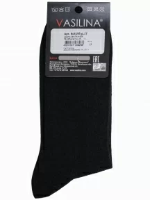 Мужские теплые носки VASILINA, 8С3195, ЧЕРНЫЕ