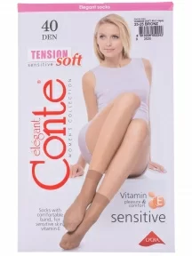 Женские носки Conte, 14С-55СП/Tension soft 40Н, Bronz, бронзовые