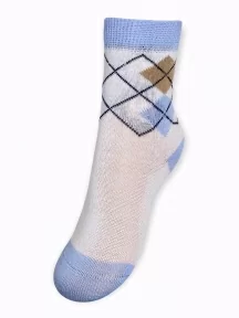 Детские носки RuSocks (Орудьевский трикотаж), Д3-13789, БЕЛО-ГОЛУБЫЕ